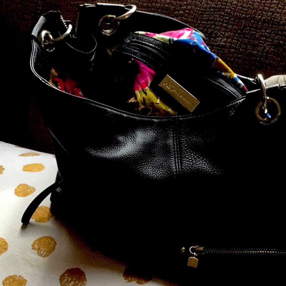 Anne Klein leather hobo